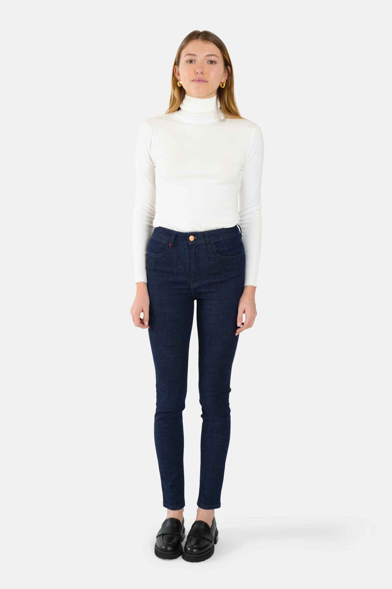 Jean skinny taille haute brut JANE