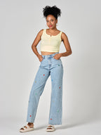 FOREST LUNA blue flared jeans
