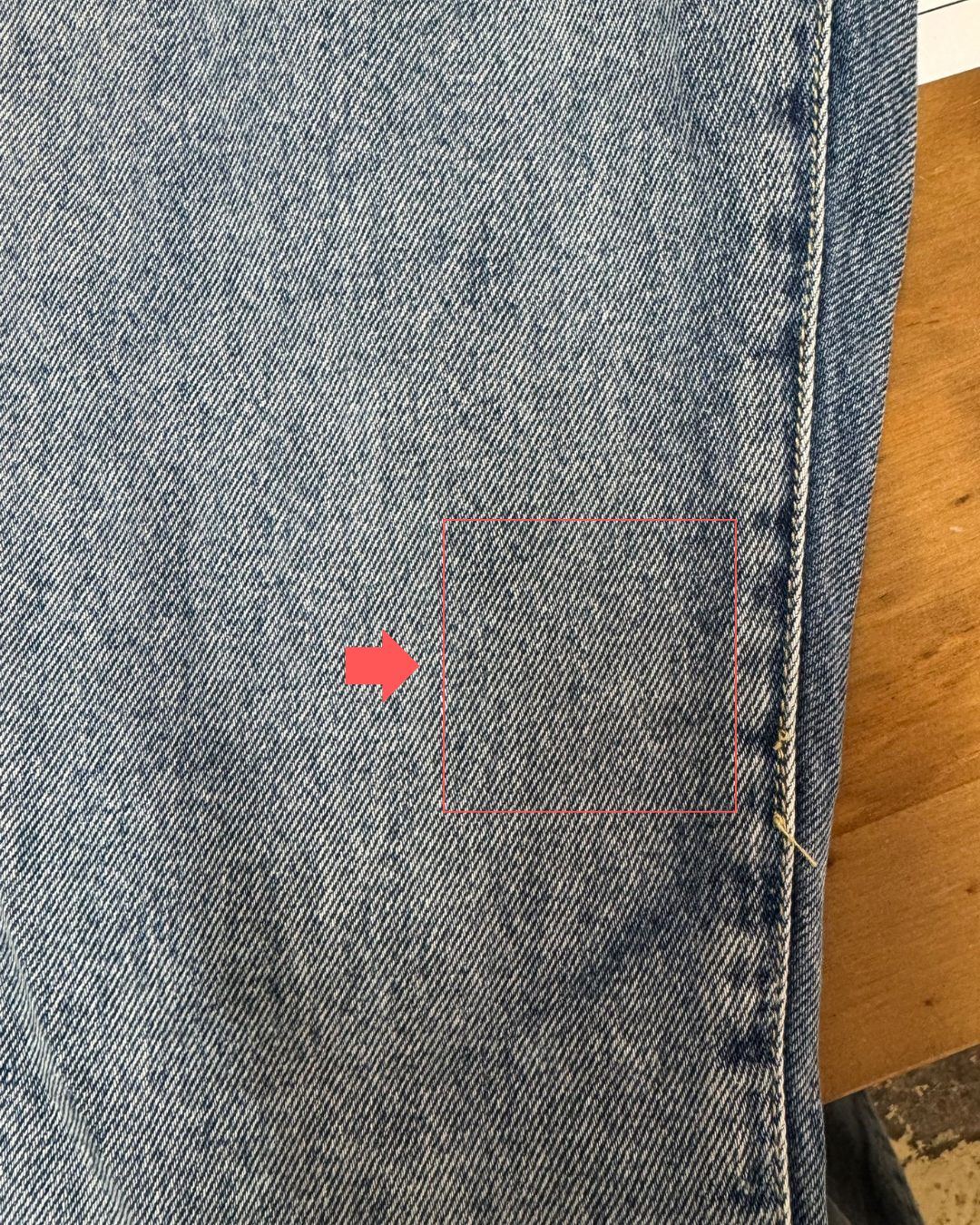 Jean droit taille haute bleu PAOLA - Seconde Vie