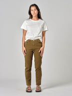 Jean boyfriend slim camel taille haute MAEVA