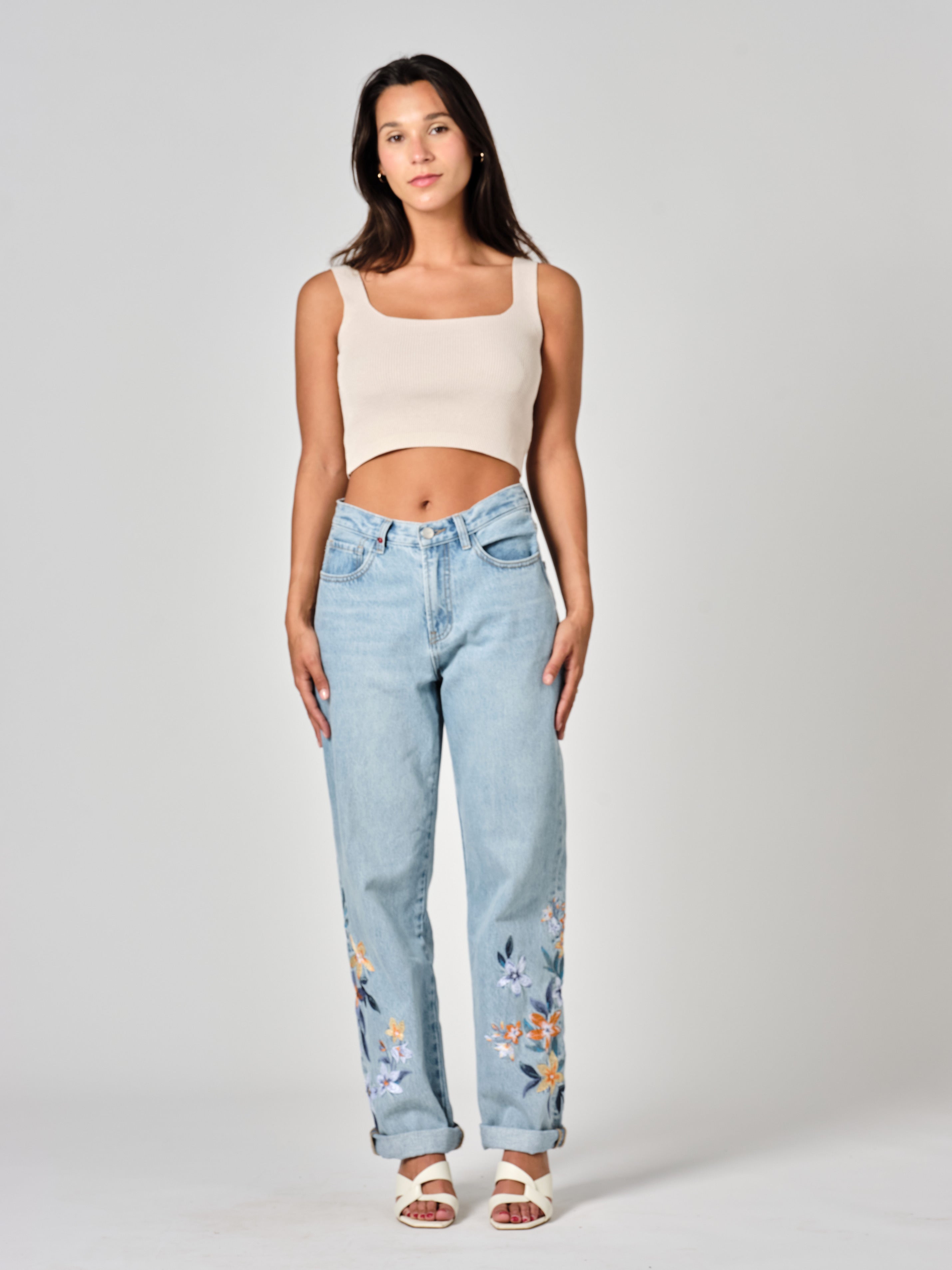 MANON EMBRO blue boyfriend jeans