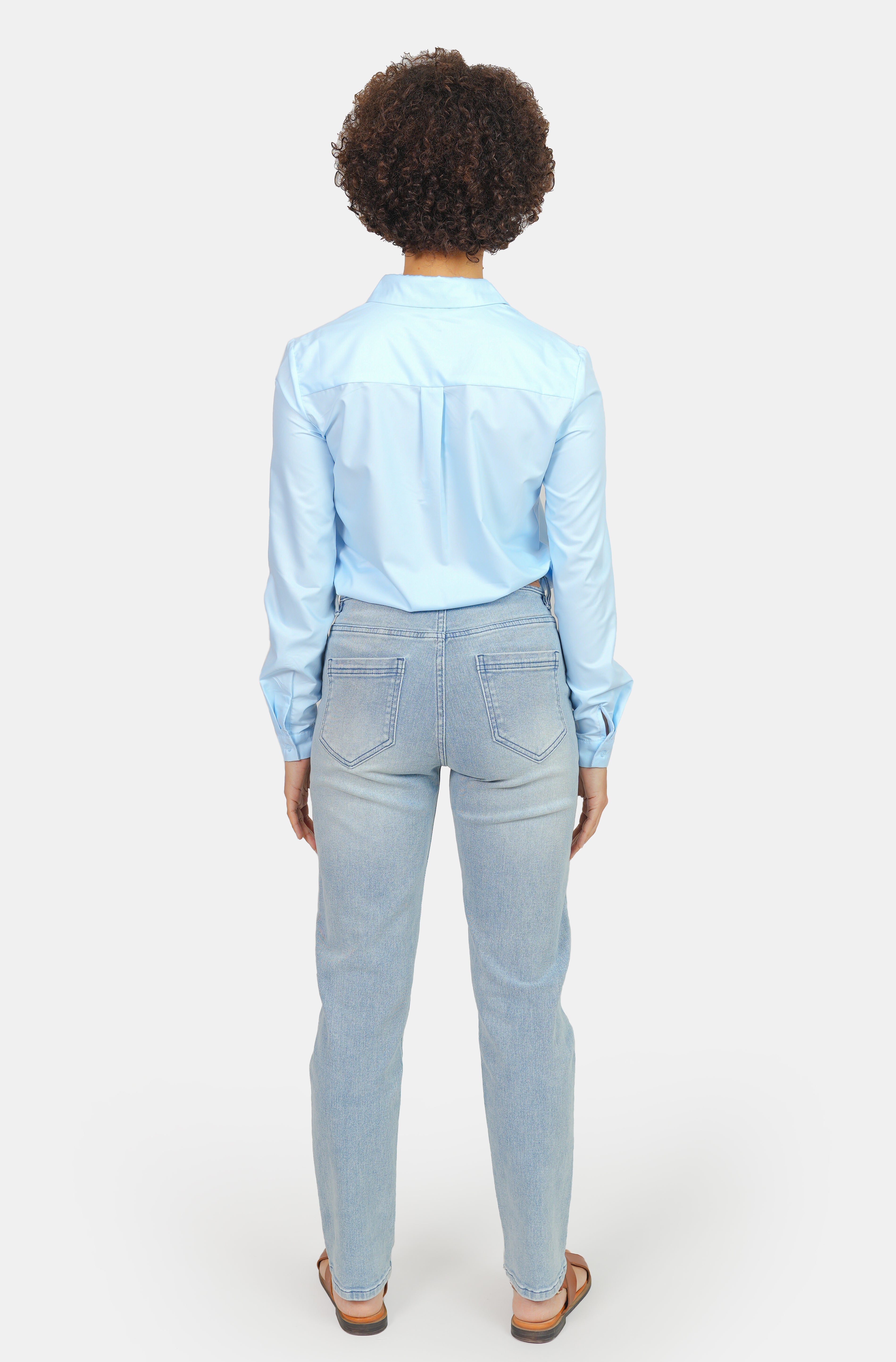 Jean mom confort bleu MARIE
