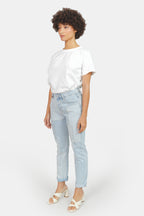 PATRICIA PATCHWORK light blue mom jeans