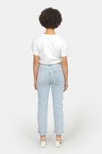 PATRICIA PATCHWORK light blue mom jeans