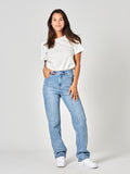 POLA LONG blue straight jeans