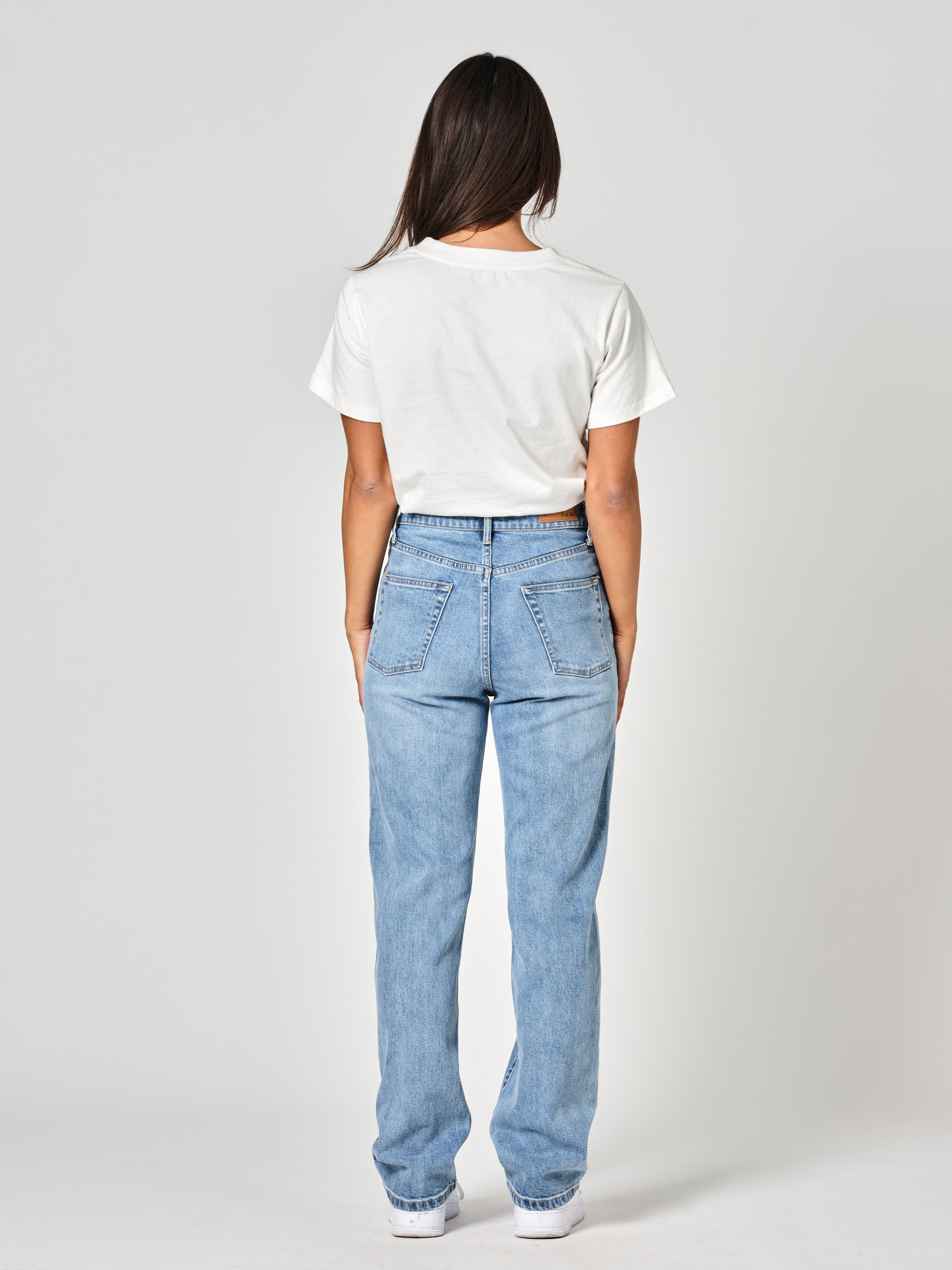POLA LONG blue straight jeans