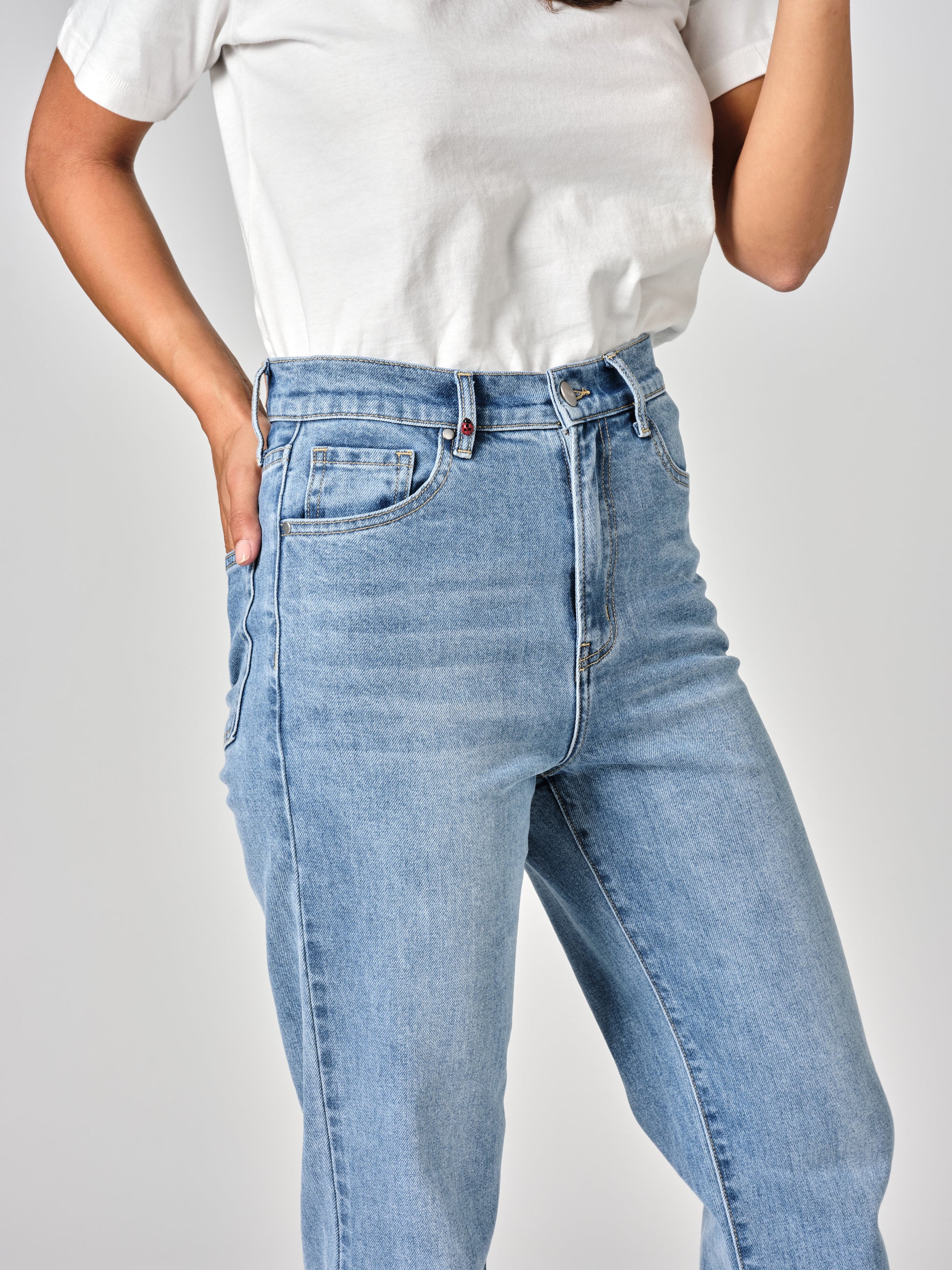 Jean droit bleu POLA LONG