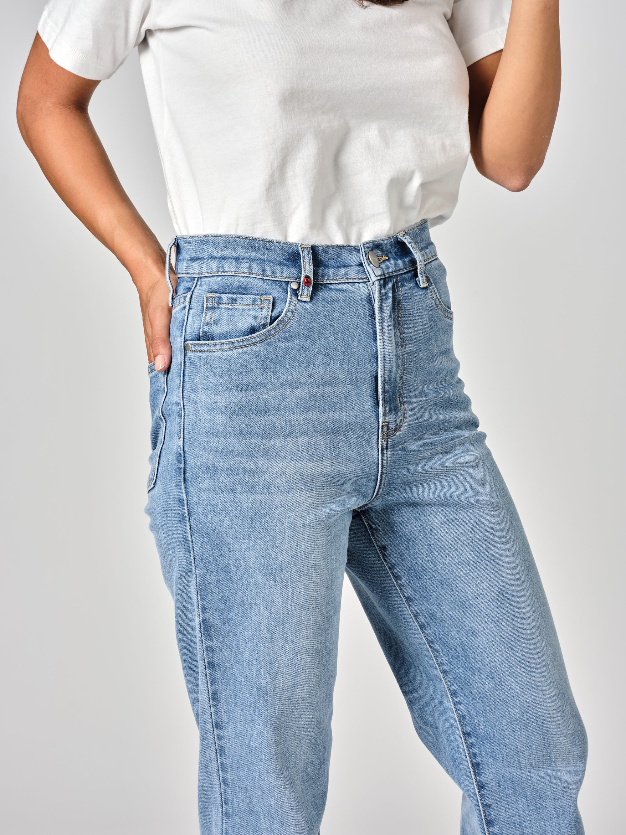 Jean droit bleu POLA LONG