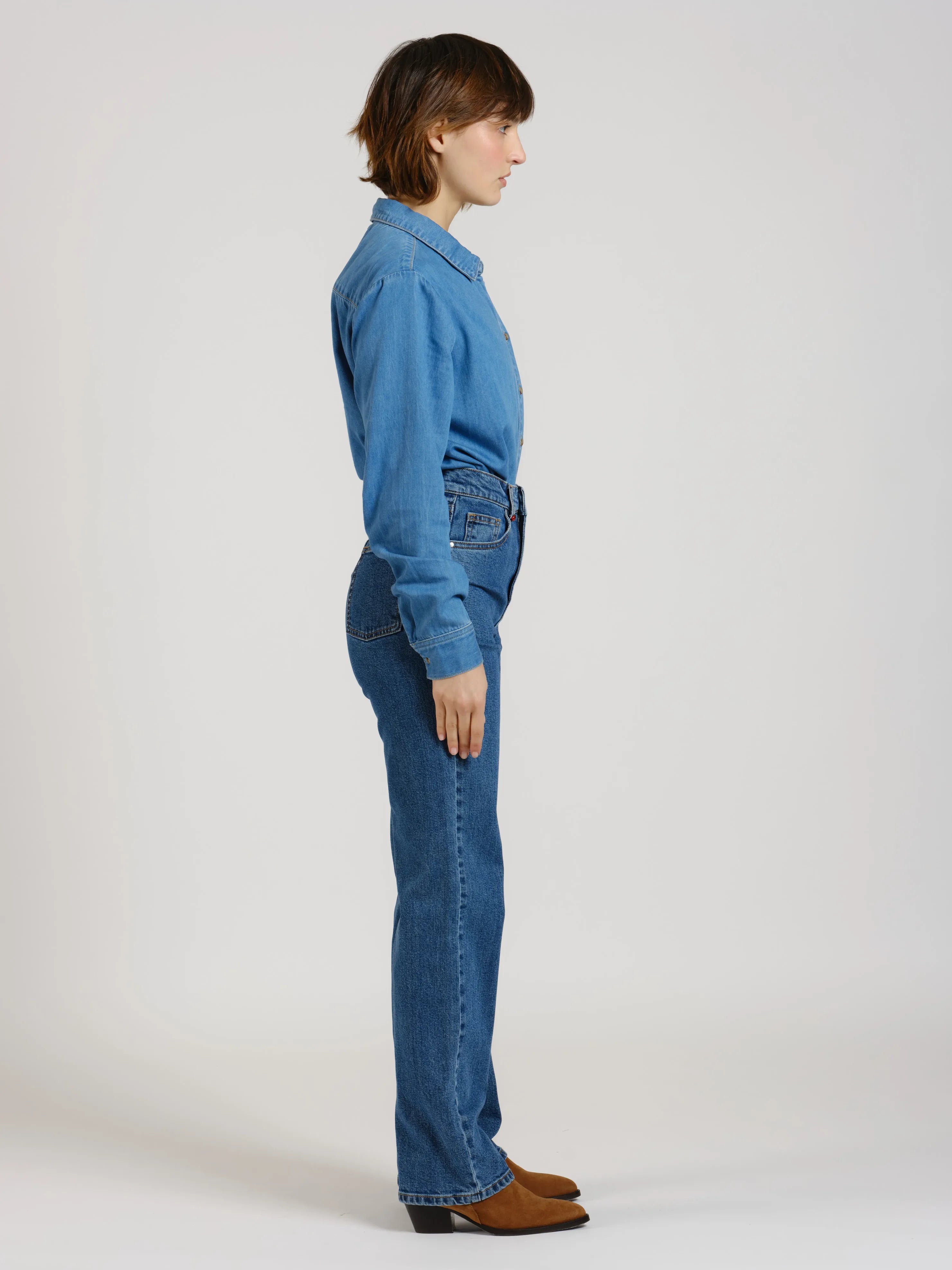 POLA LONG stone straight jeans