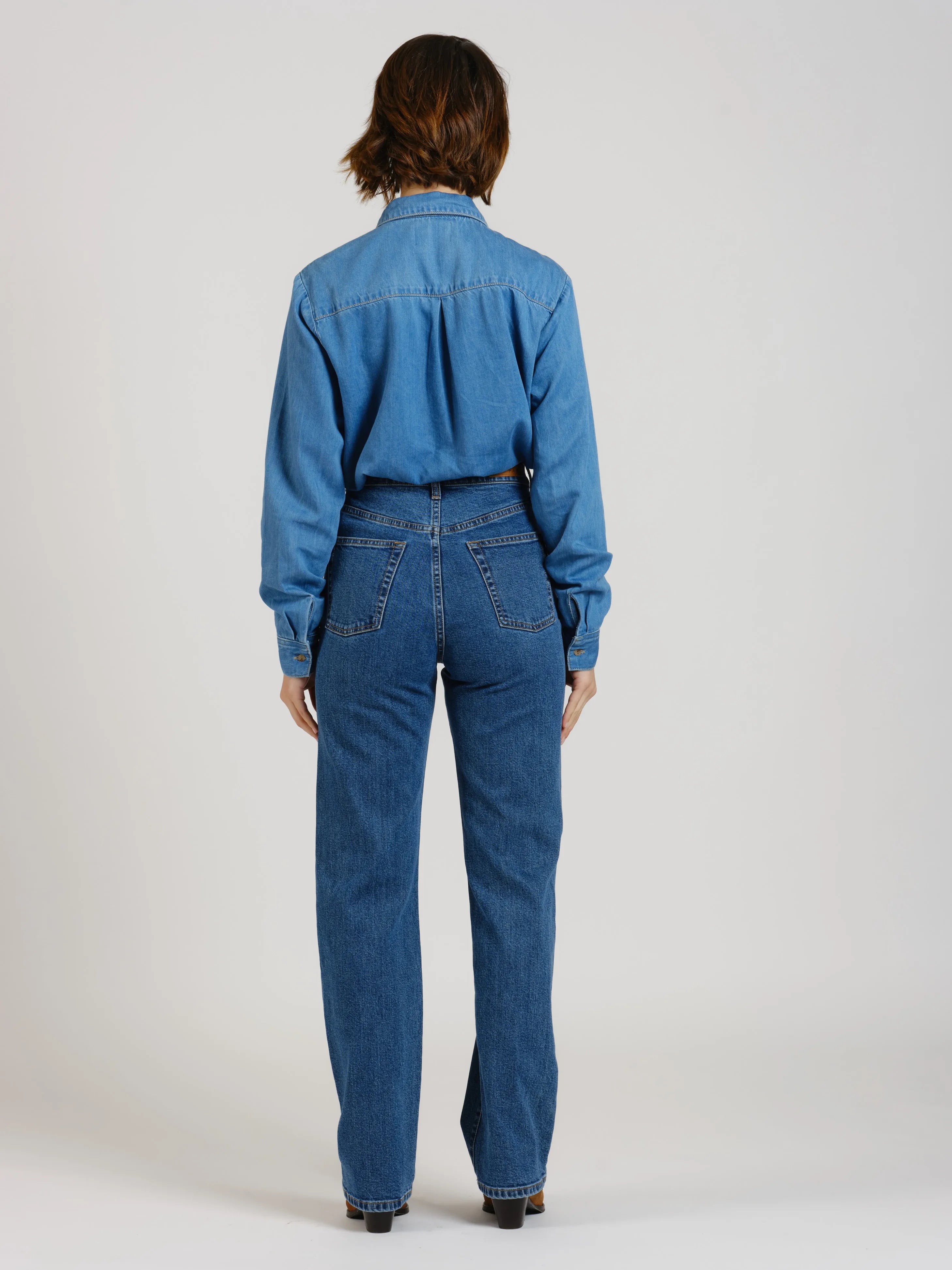 POLA LONG stone straight jeans