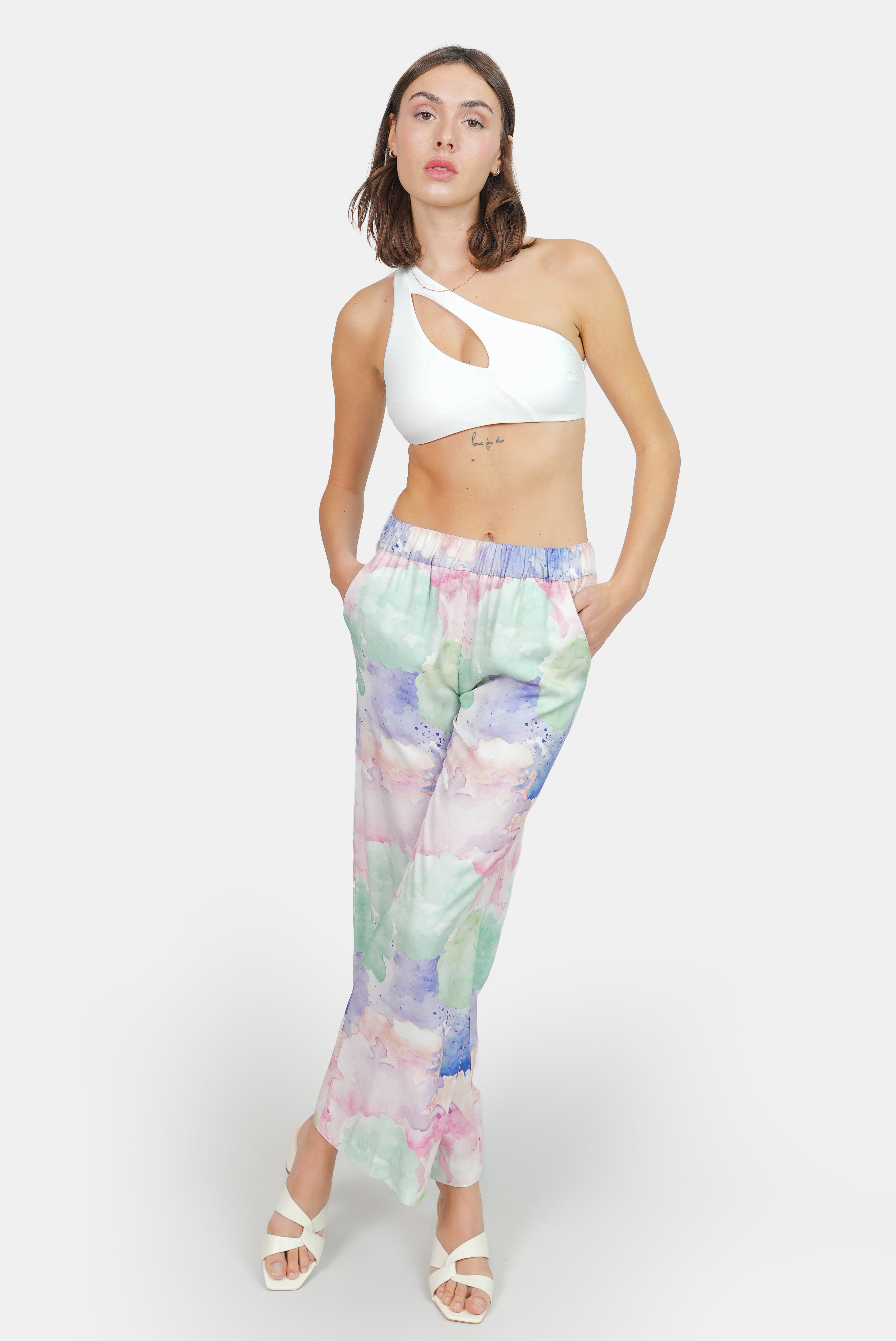 Pastel B ROSA printed pants