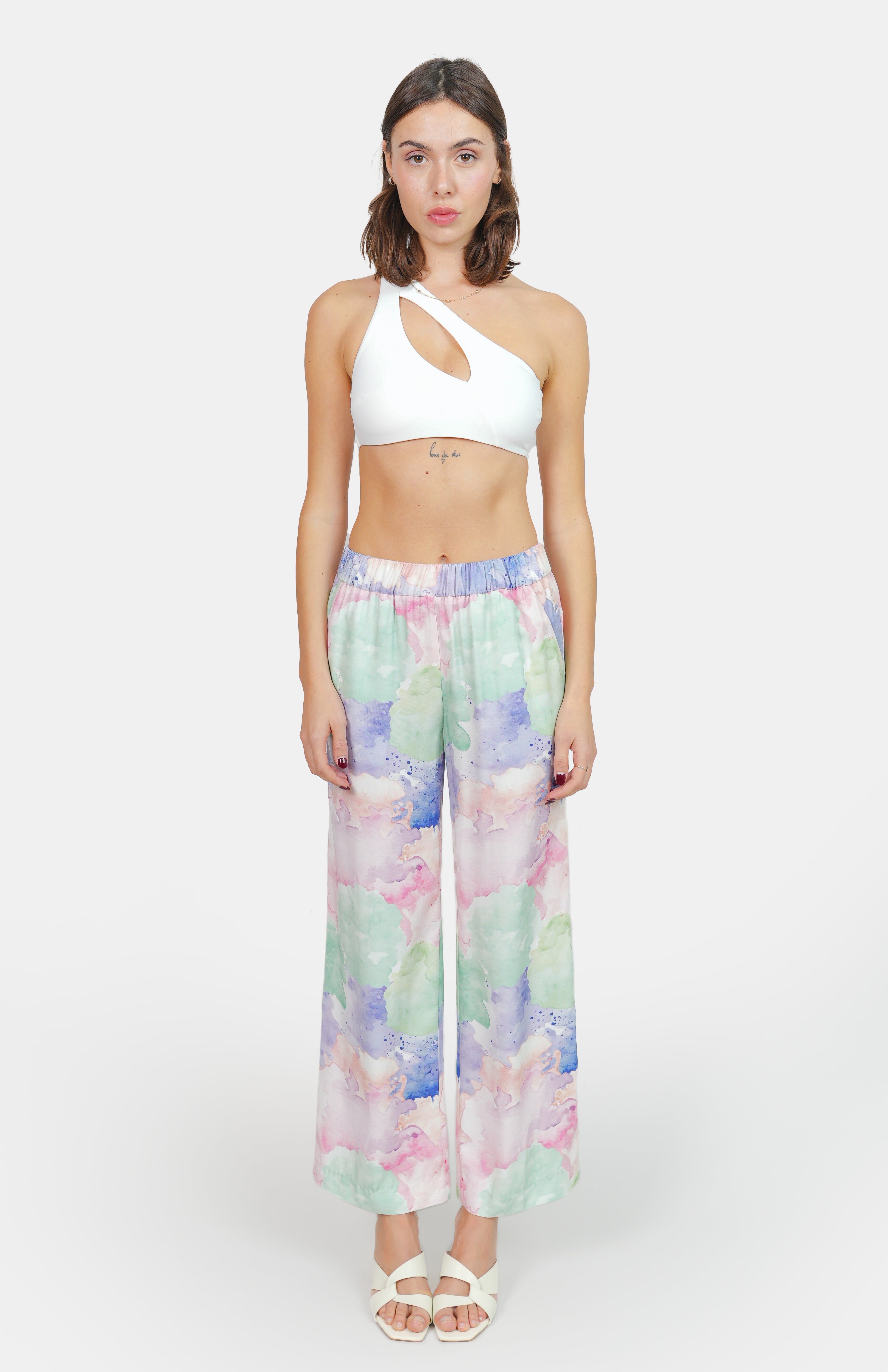 Pastel B ROSA printed pants