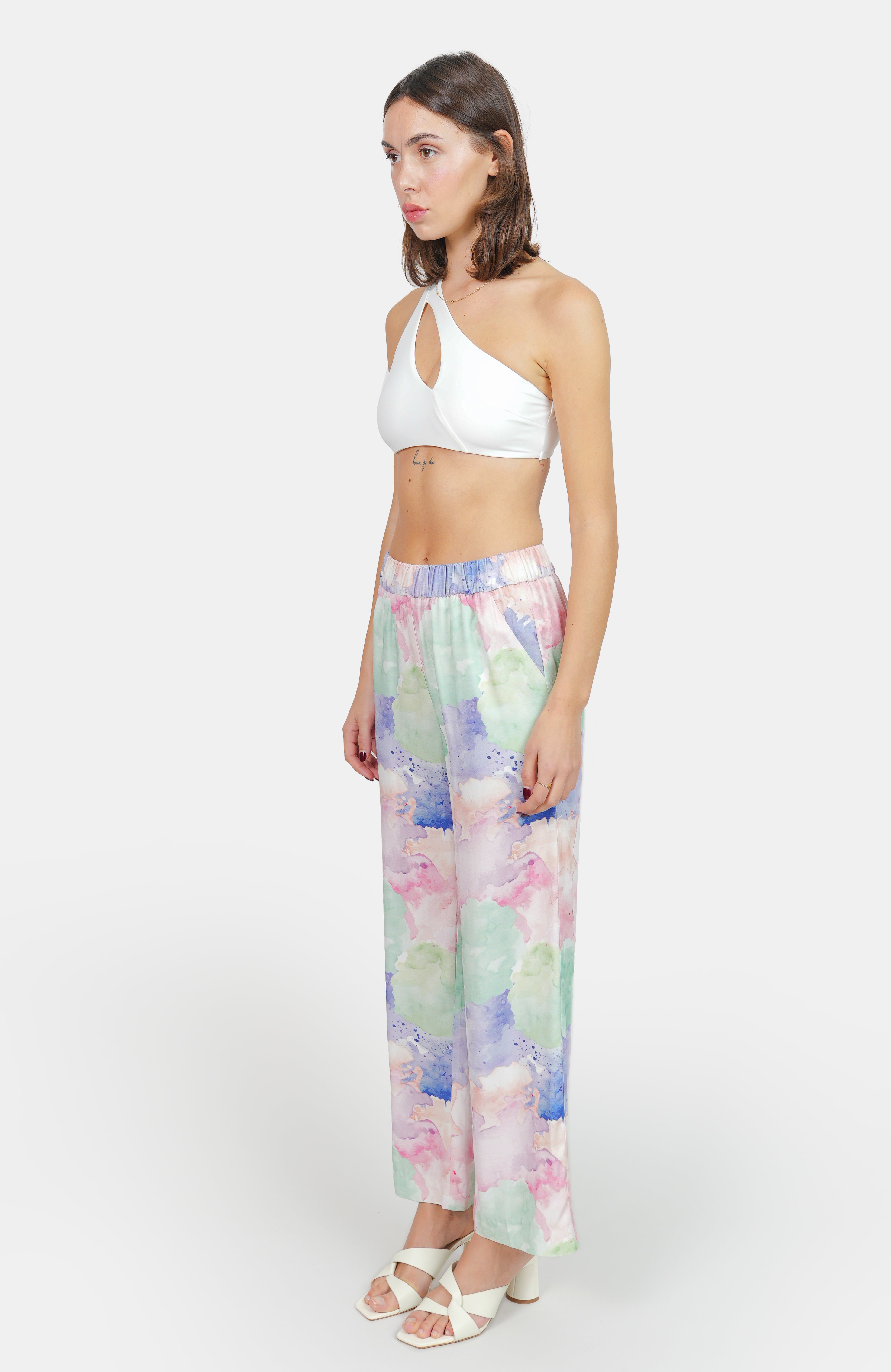 Pastel B ROSA printed pants