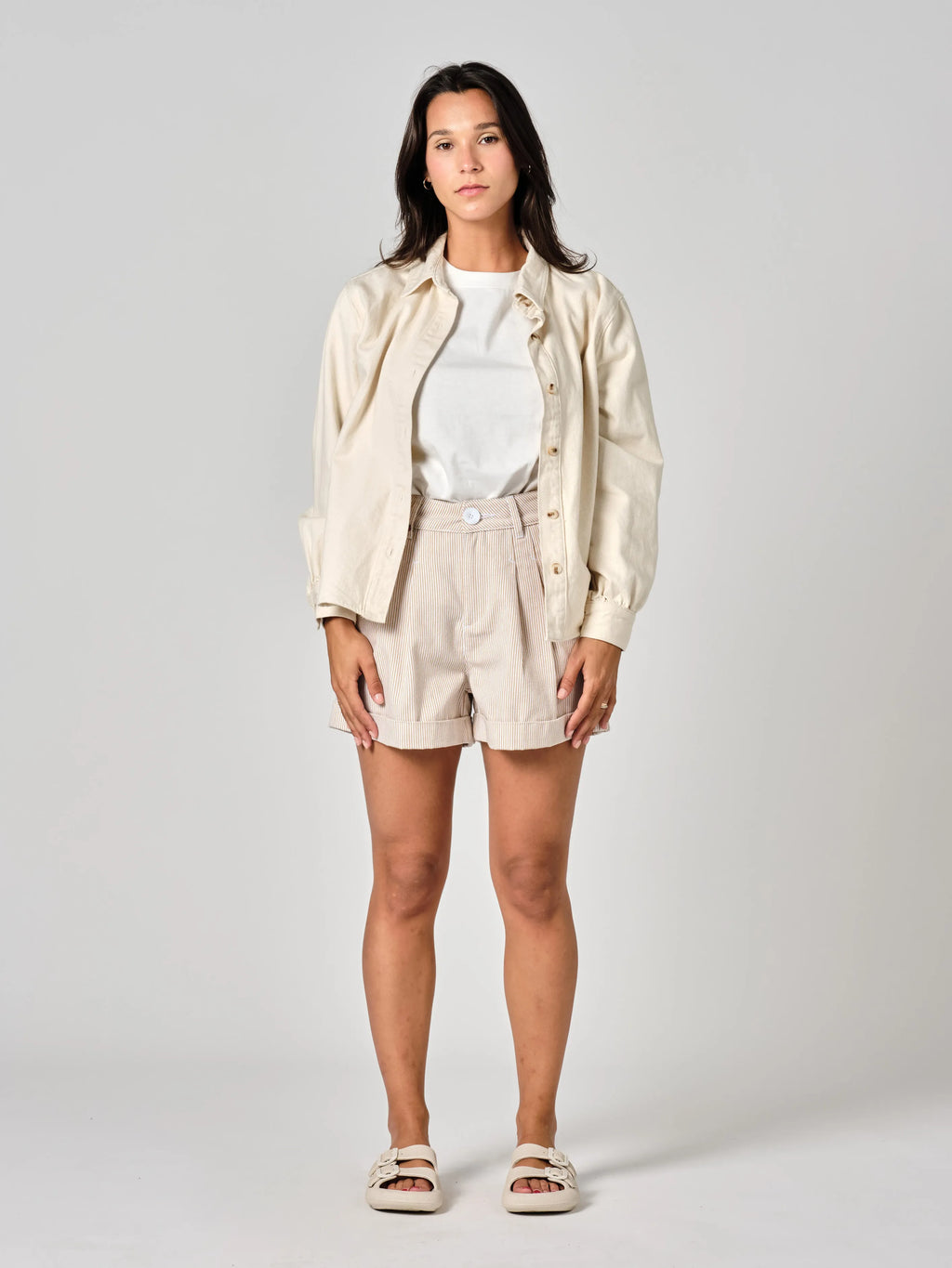 Chemise en jean greige SALOME
