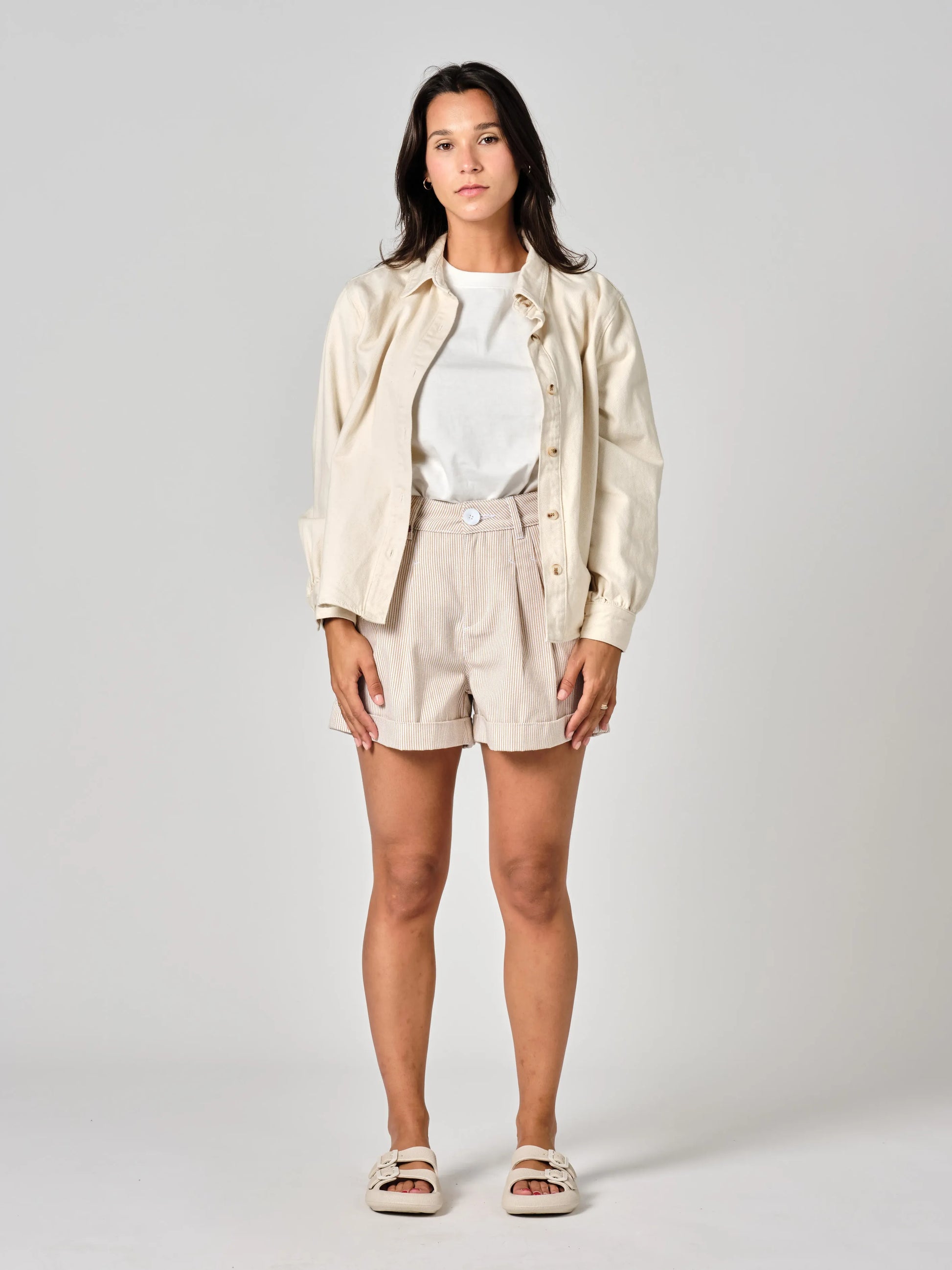 Chemise en jean greige SALOME