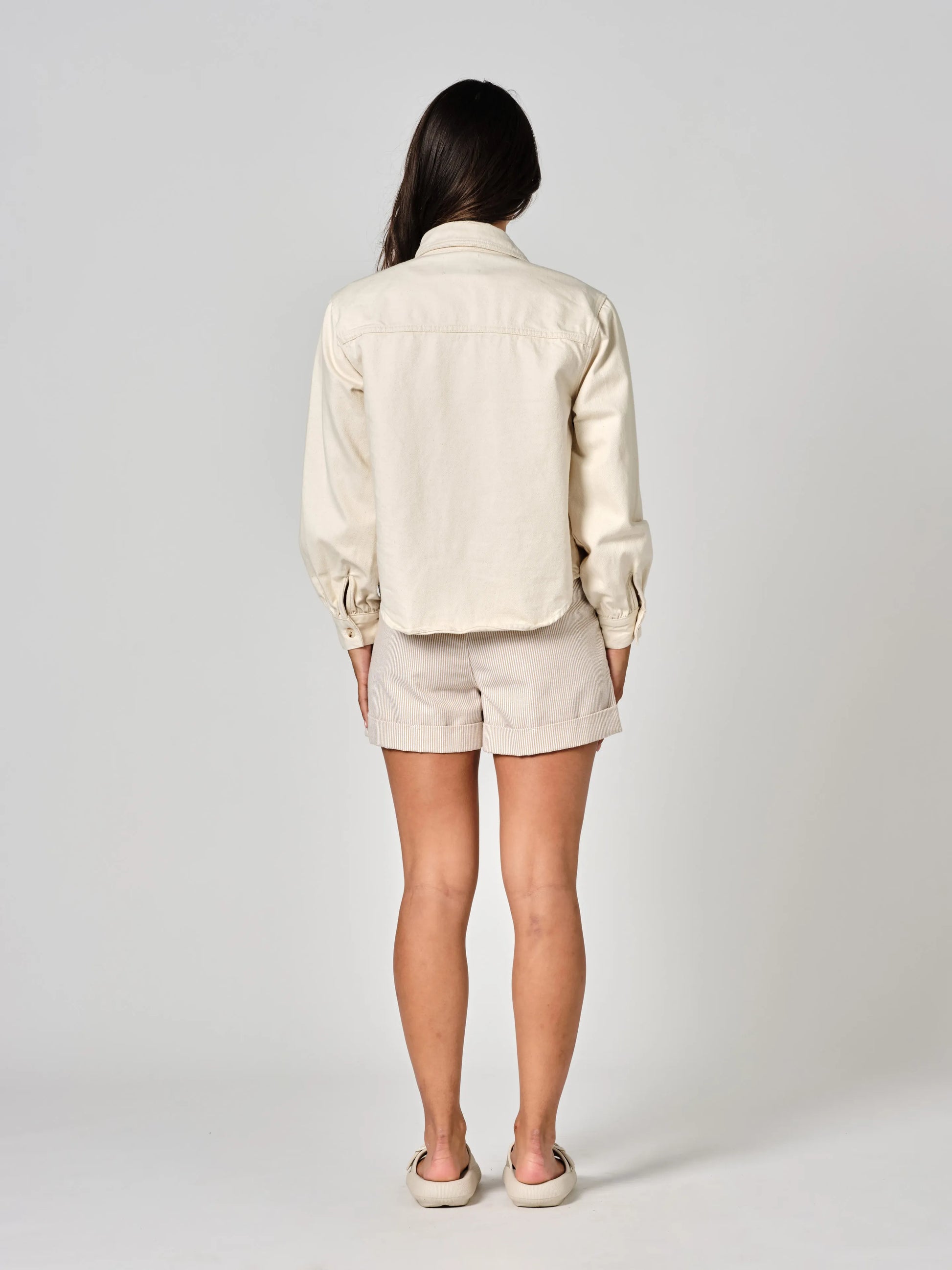 Chemise en jean greige SALOME