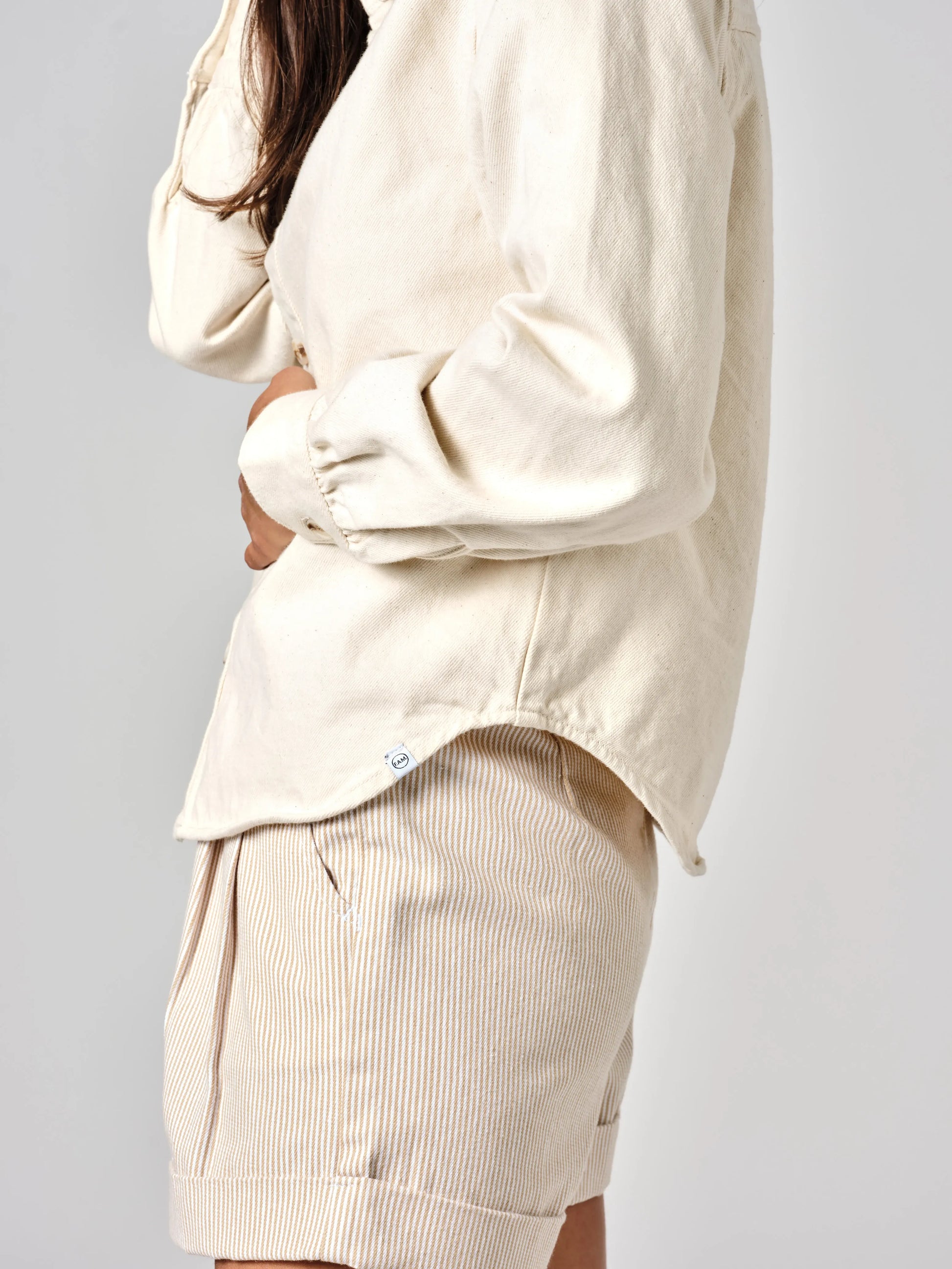 Chemise en jean greige SALOME