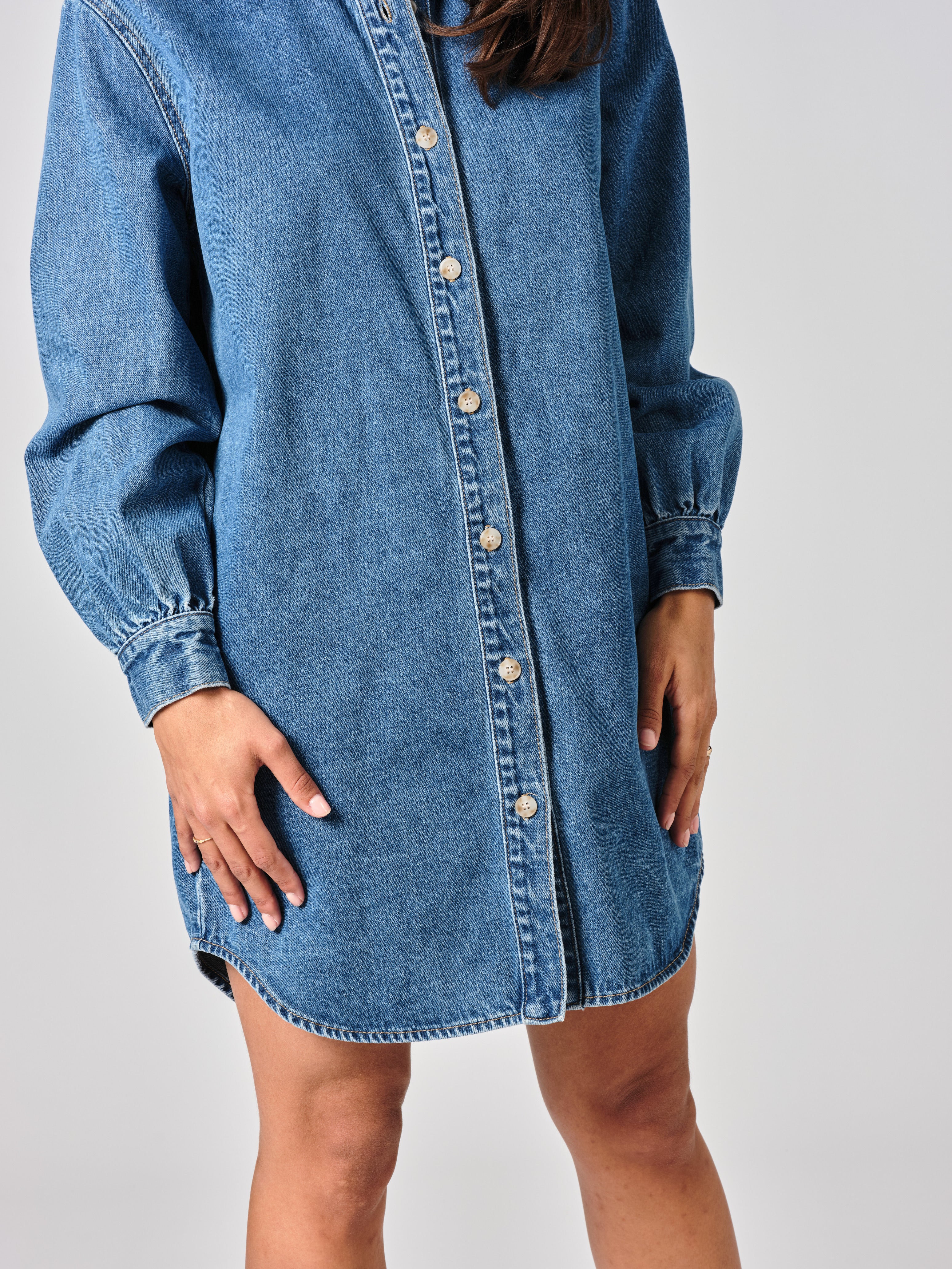 Chemise en jean stone SALOME LONG