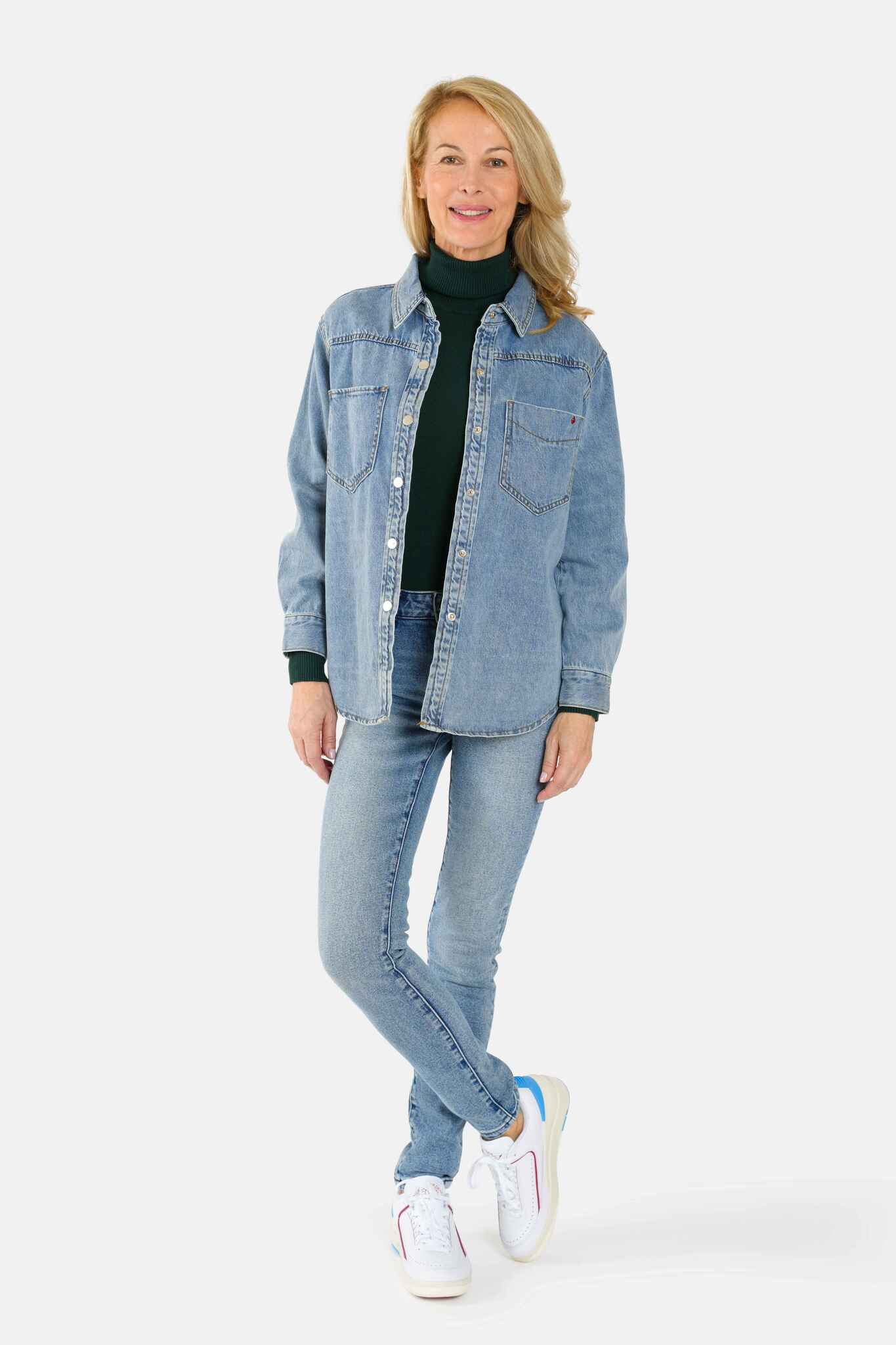 Chemise oversize en jean bleu SOFIA