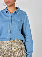 STACY blue denim shirt