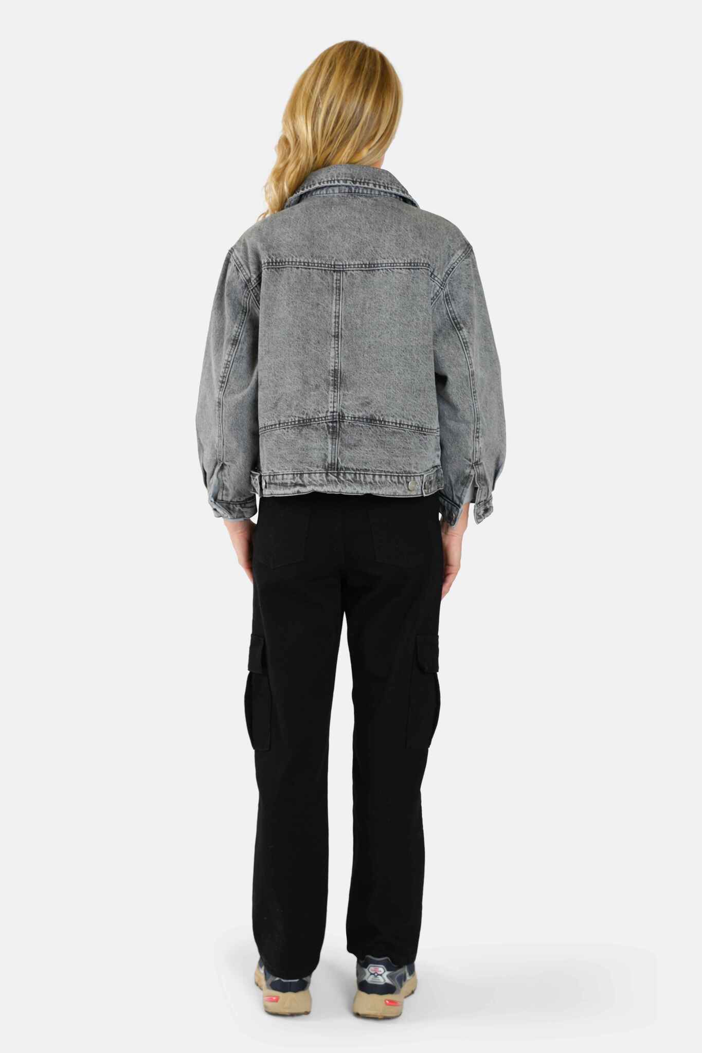 Veste oversize doublée VICKY gris