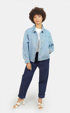 VICKY oversized blue denim jacket