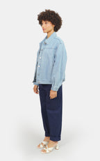VICKY oversized blue denim jacket