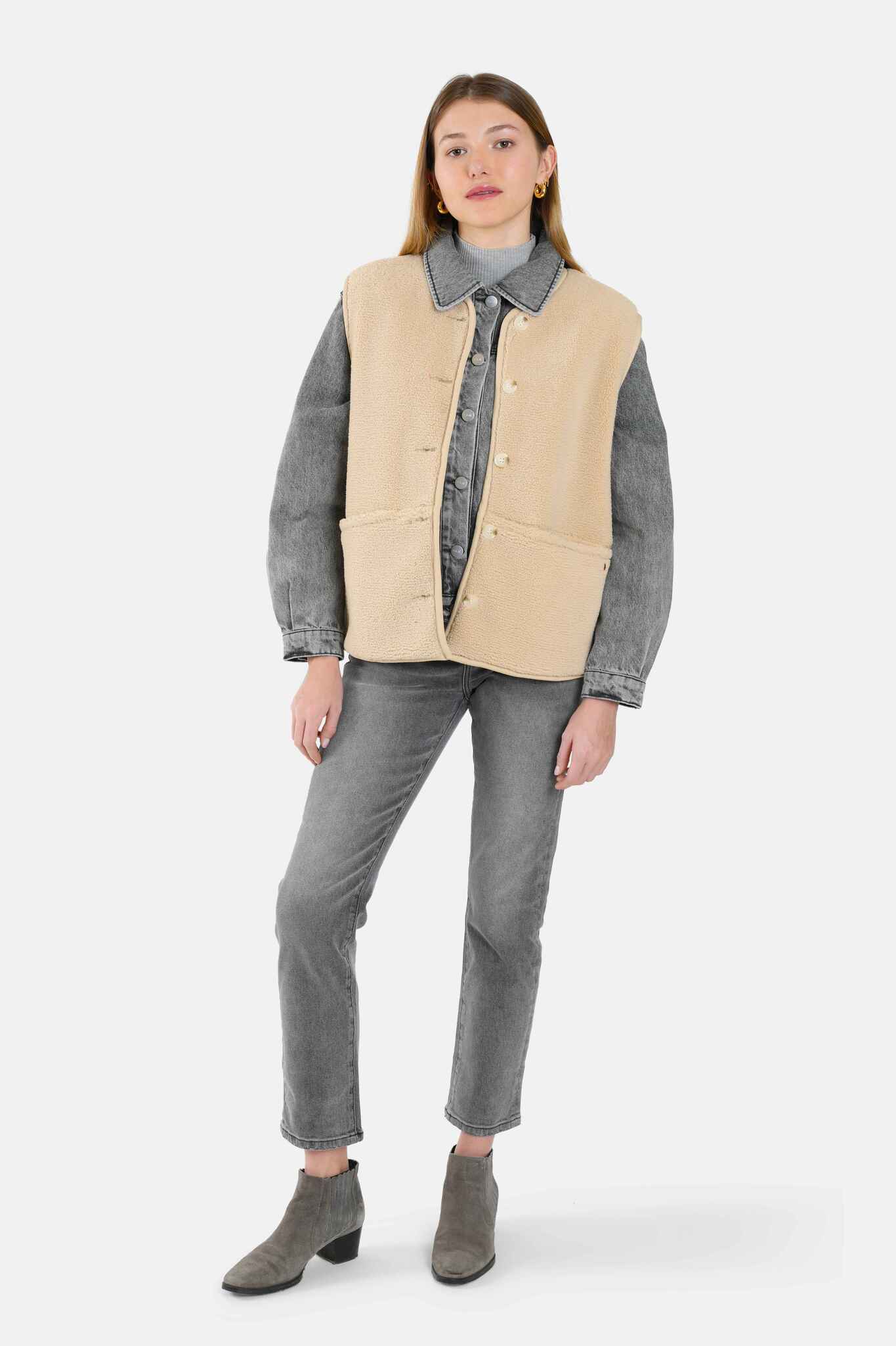 Veste sans manches VITA beige