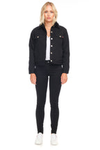 Veste en jean VIVI SHERPA BLACK