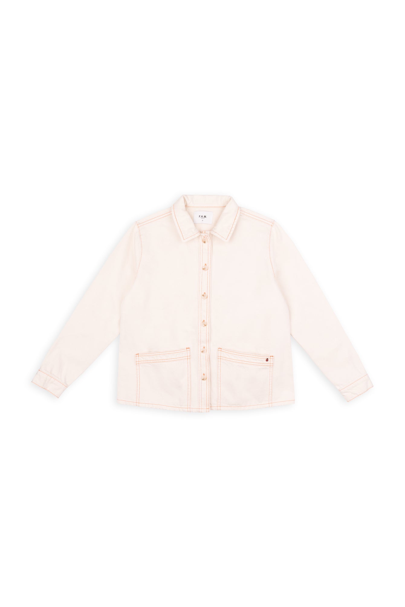 VIVIAN lightweight greige denim jacket