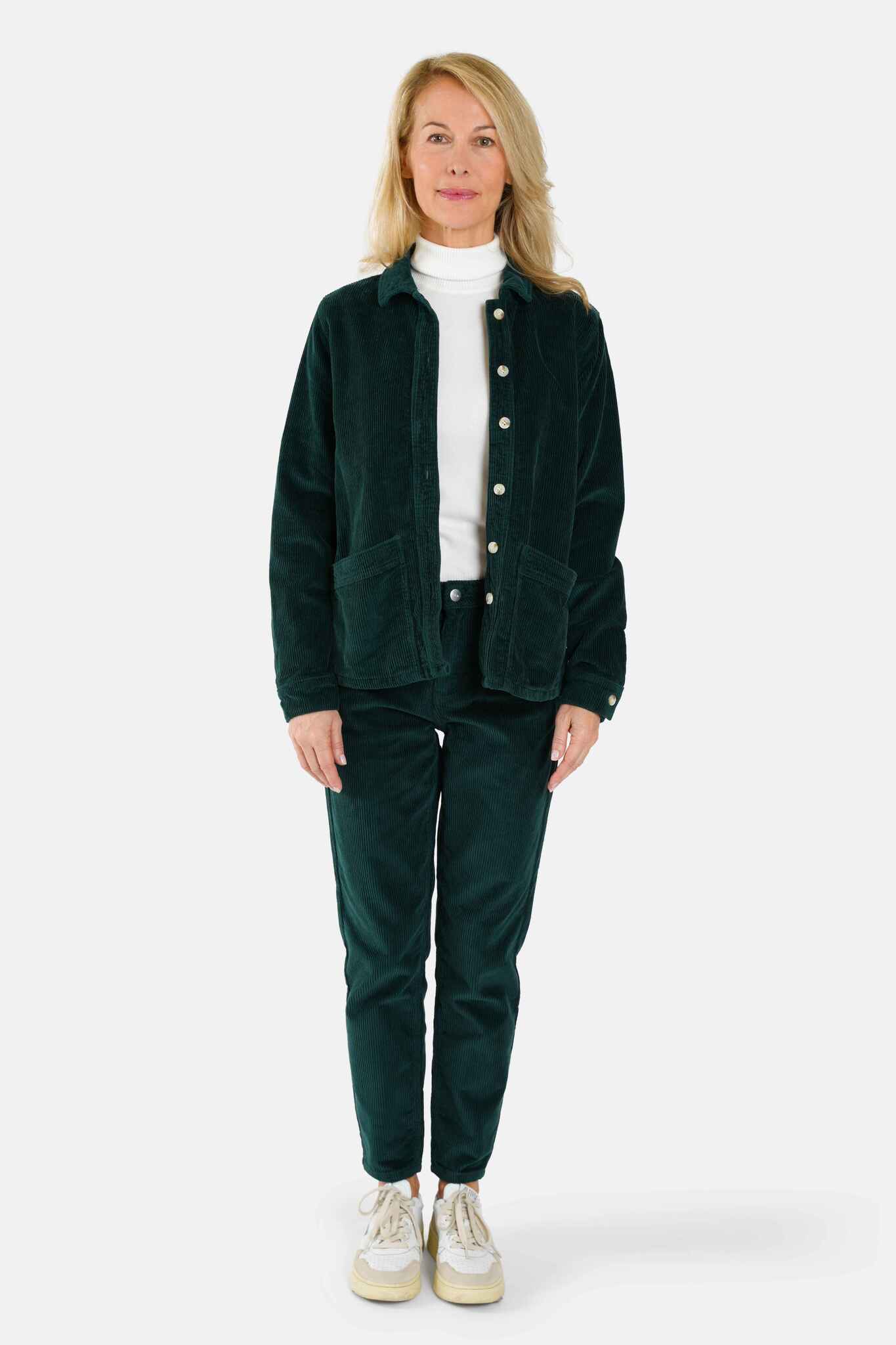 VIVIAN green denim jacket