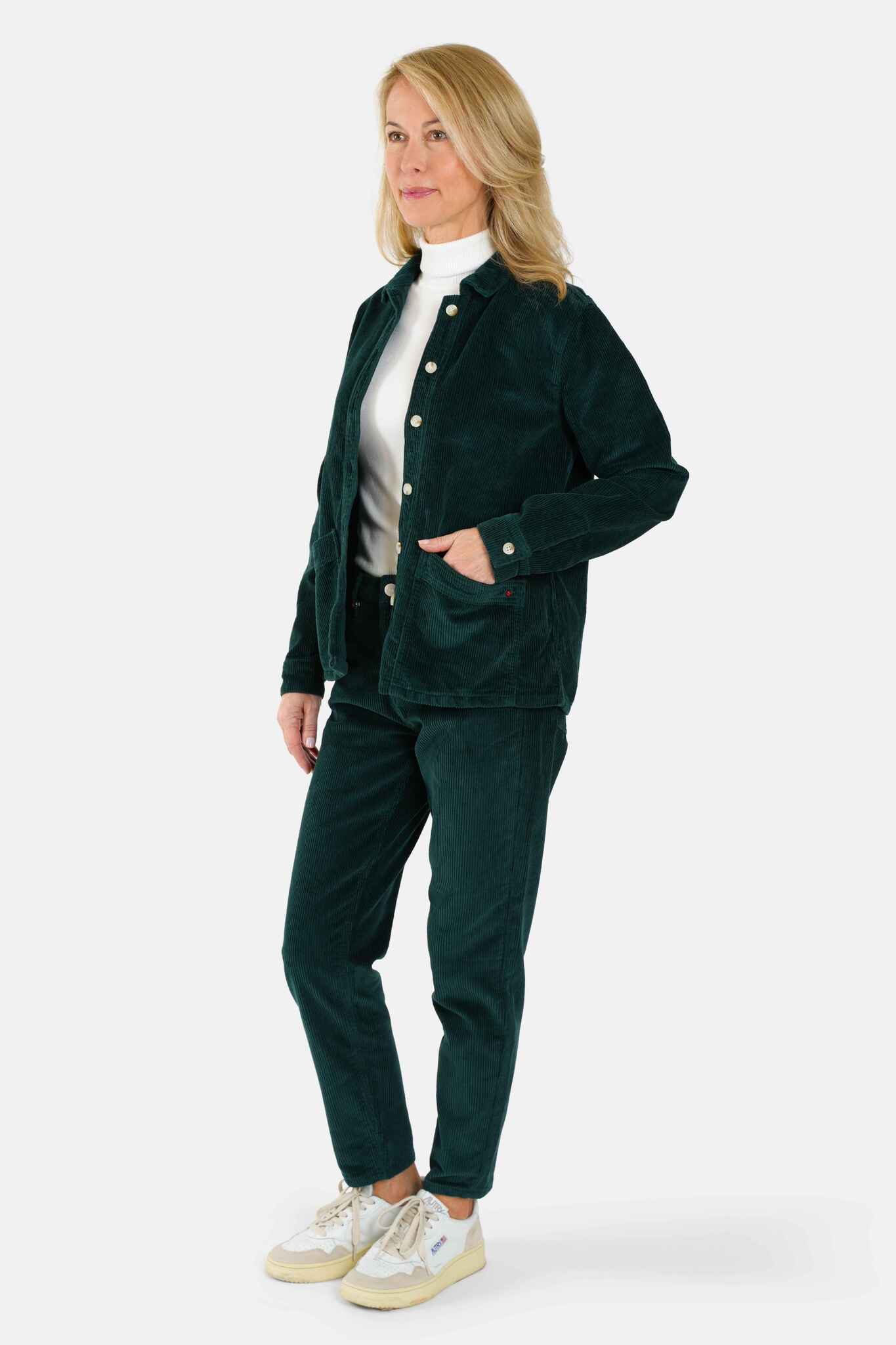 VIVIAN green denim jacket