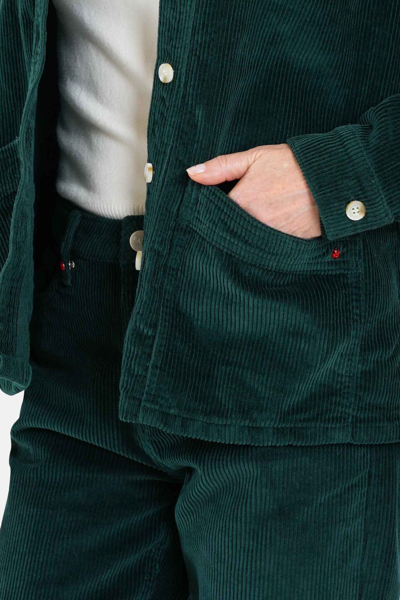 VIVIAN green denim jacket