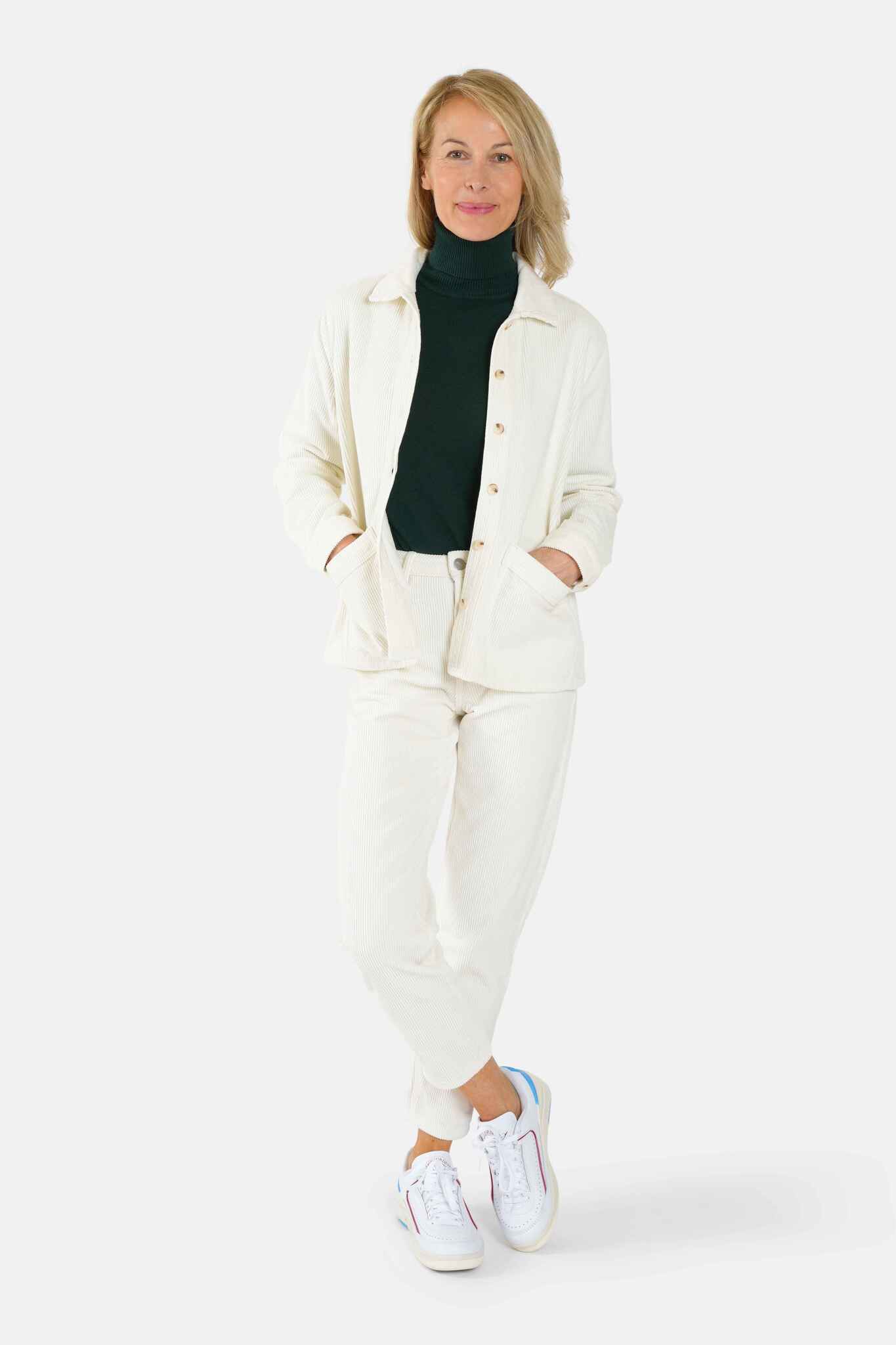 VIVIAN white denim jacket