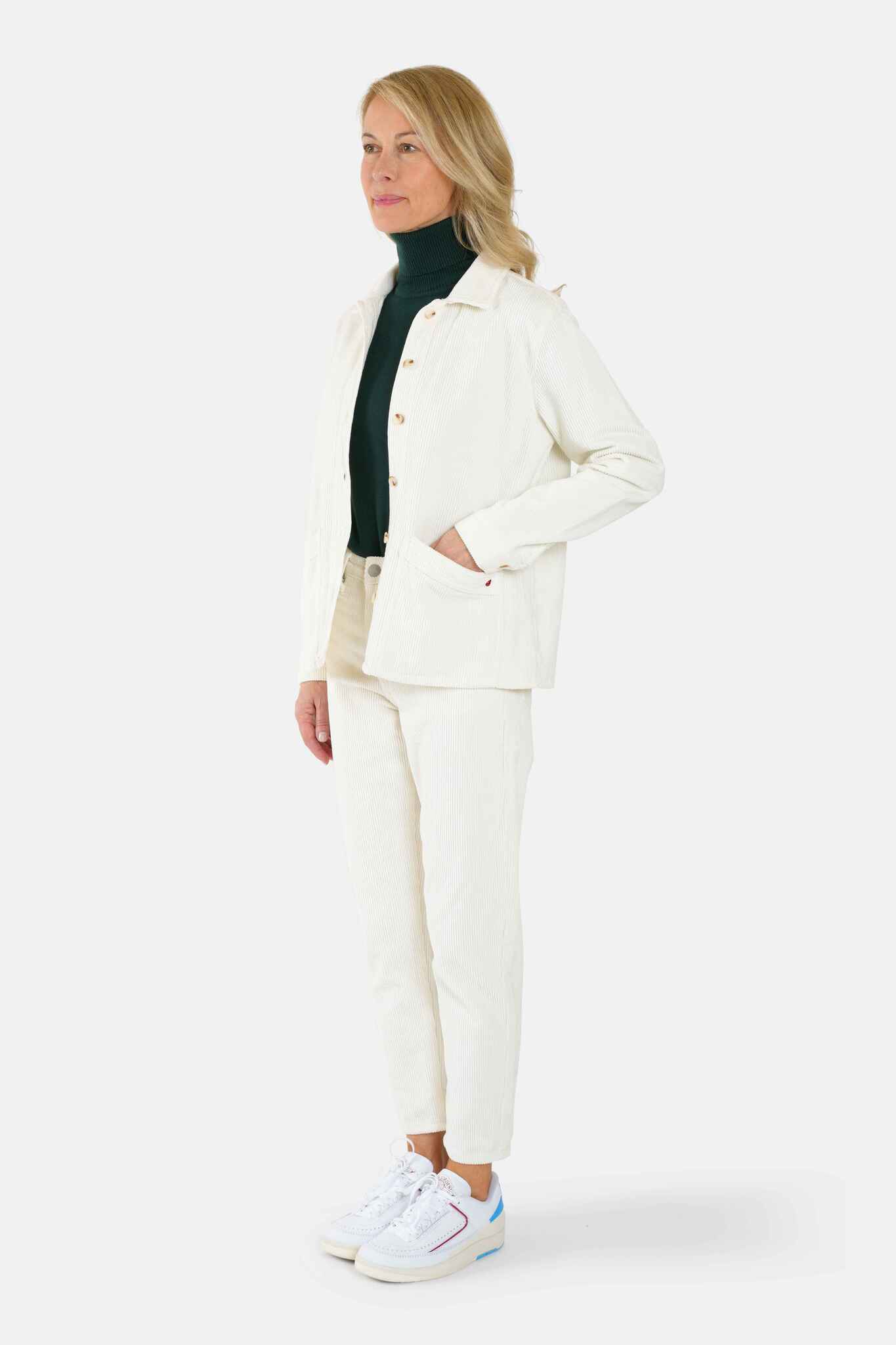 VIVIAN white denim jacket