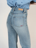 Jean droit bleu POLA LONG en 100% Coton