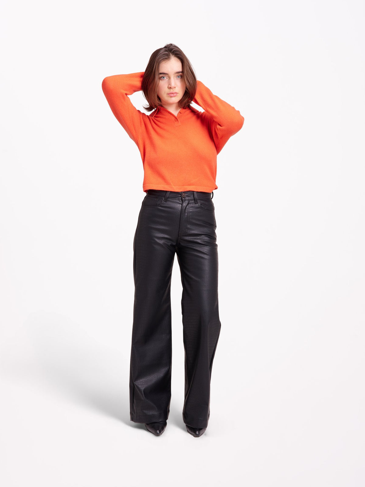 High-waisted wide-leg jeans FIT