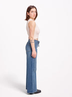 Jean large FLORA STRASS