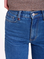 FLEURE STONE High-waisted wide-leg jeans