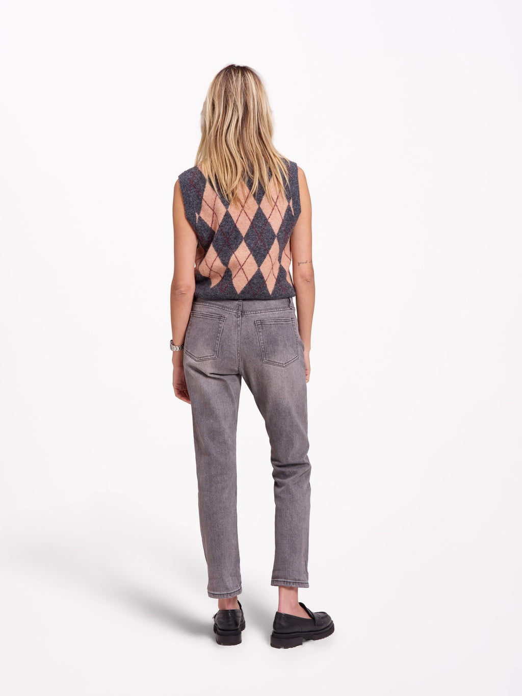 Jean mom gris PATRICIA