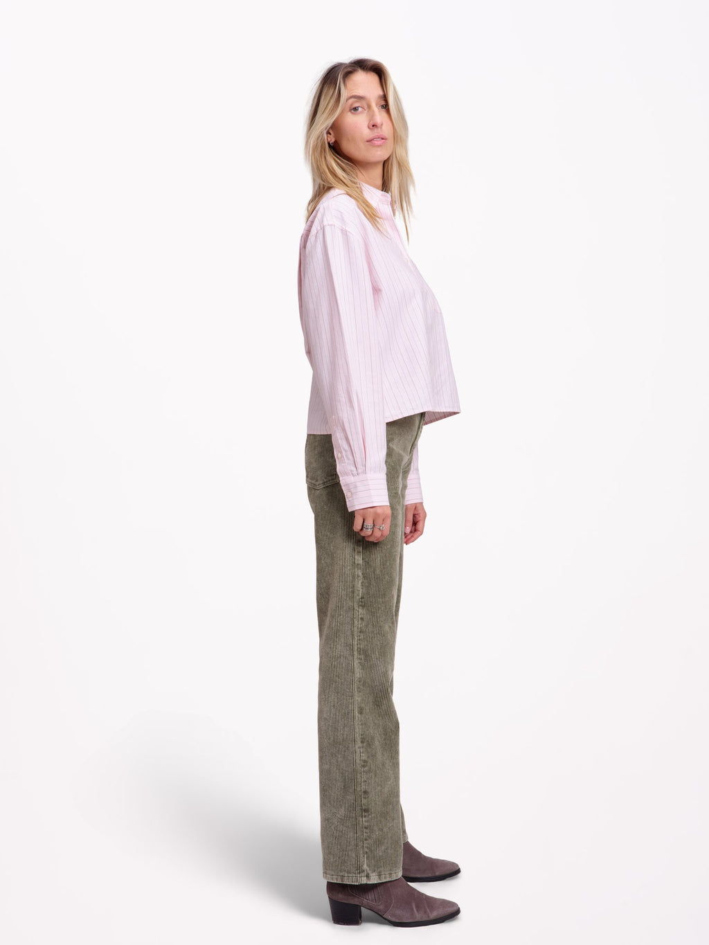 Pantalon straight en velours POLA