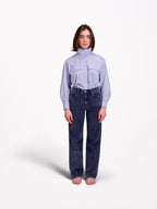 Pantalon straight en velours POLA