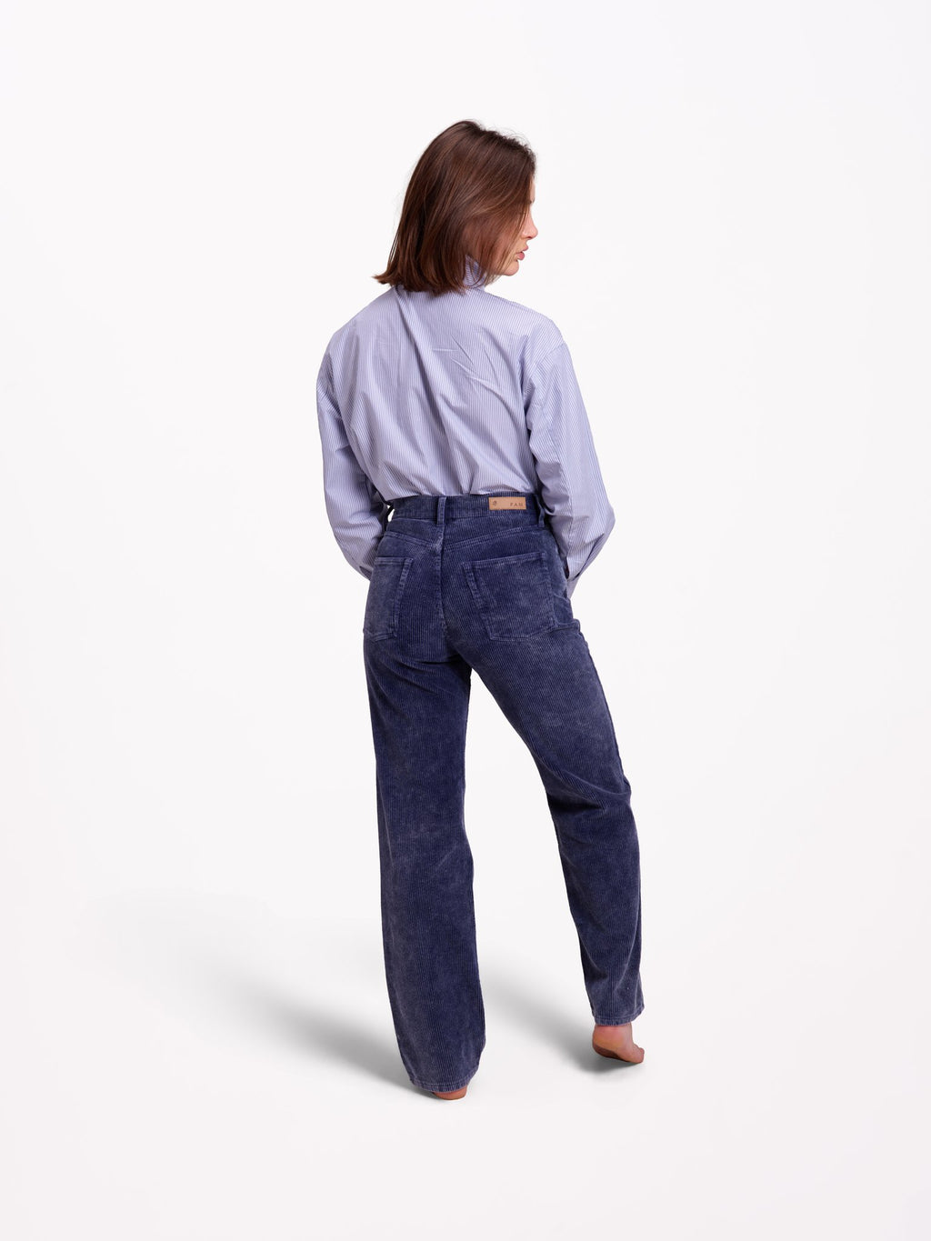 Pantalon straight en velours POLA