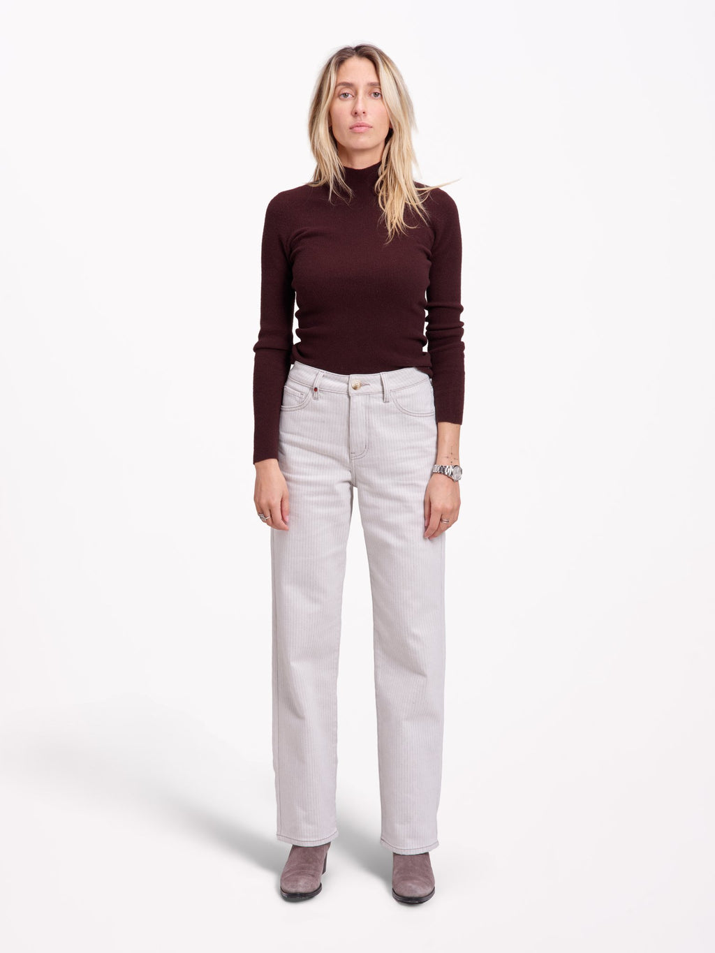 Jean droit POLA STRIPE
