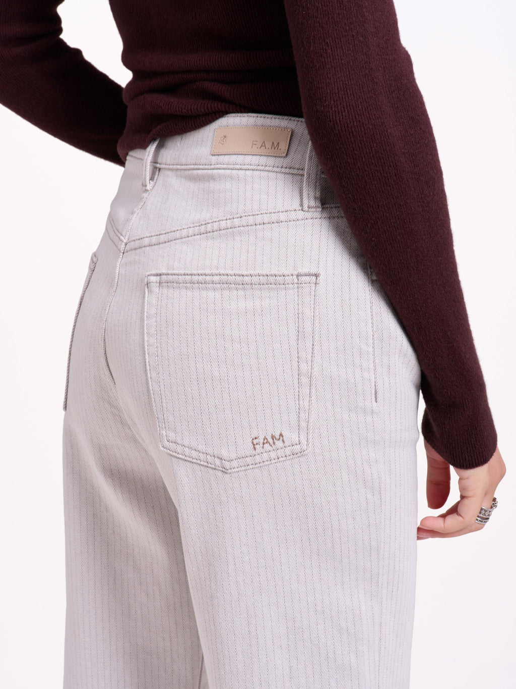 Jean droit POLA STRIPE