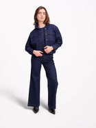 VALANCE STRIPE oversized jacket