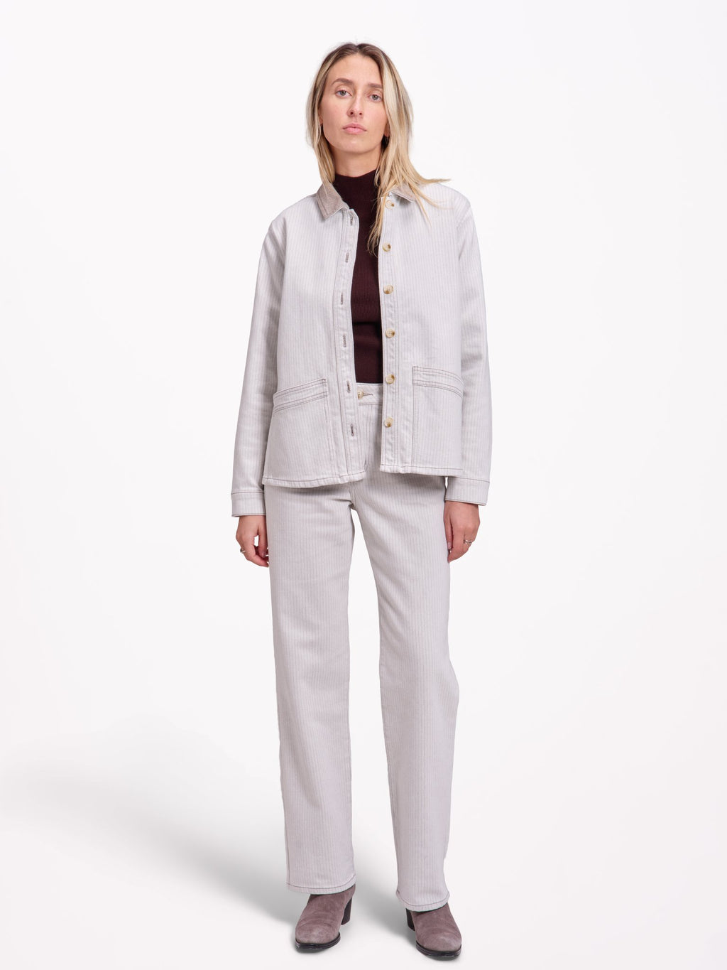 Veste en jeans avec padding VIVIAN STRIPE