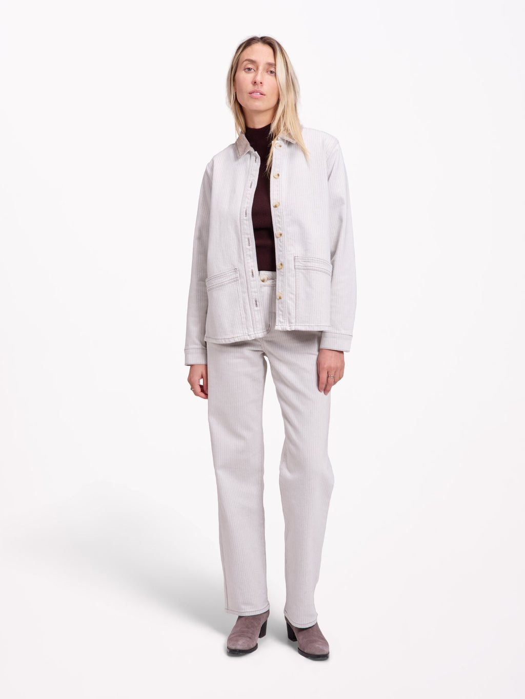 Veste en jeans avec padding VIVIAN STRIPE