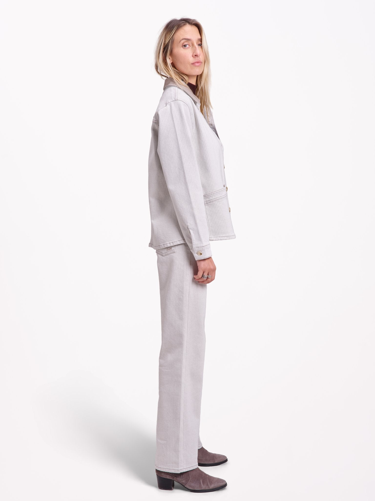 Veste en jeans avec padding VIVIAN STRIPE