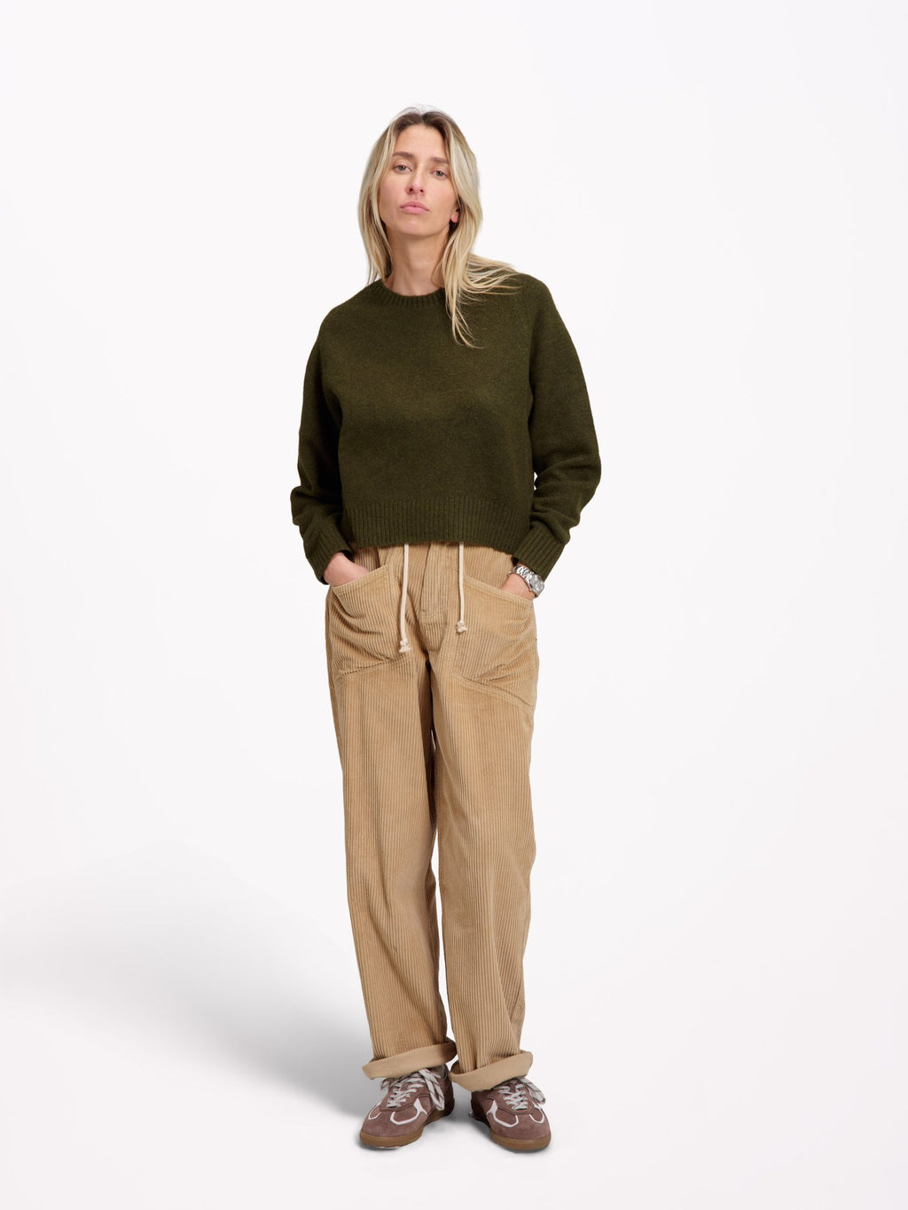 Pantalon baggy ample velours côtelé LORY